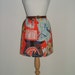 Handmade high waisted skirt made with vintage starwars fabric