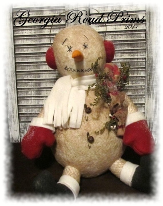  Christmas  Decorations  Sale  Primitive  Snowman Handmade