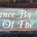 Dance By The Light Of The Moon Hand Painted Patina Primitive Wooden Sign