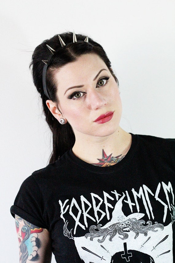 Rebel Girl Tiara Spiked Headband