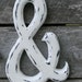 Distressed Large Ampersand Cottage Chic Wall Decor / Wedding Decor
