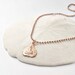 Buddha Pendant Necklace. Rose Gold . Zen Style