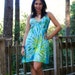 MEDIUM - Green & Blue Tie Dye Sundress