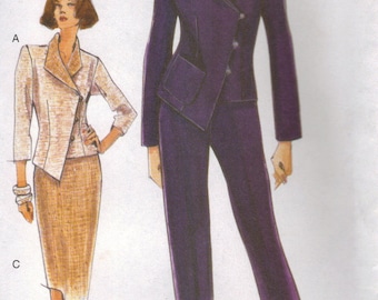 Vogue Sewing Pattern 9956 - Misses' Jacket, Skirt & Pants (8-12)