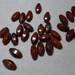 Red Black Jasper Faceted Tube Beads 16mm