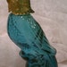 Aqua Avon Vintage Island Parakeet Perfume Bottle