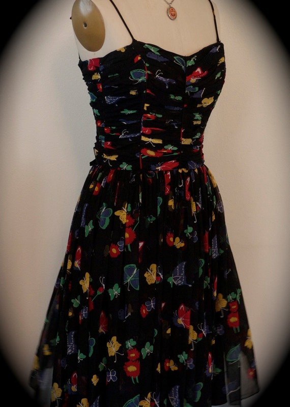 Retro Holiday Party Dress 50's style Aline Prom by MsVintageLove