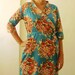 Personalized Kimono robe - bridesmaids, tiffany blue and blooms. maid of honor, spa robe, beach cover up, dressing up robe, maternity