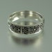 EVERGREEN LAUREL silver wedding band