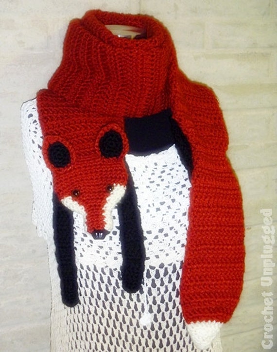 Crochet Fox Scarf www.imgarcade.com - Online Image Arcade!
