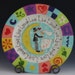 Valentine Plate - Live Laugh Love Plate - Colorful Whimsical Ceramic Pottery for Serving Happy Home Decor Sweet Wedding Gift