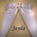 Canopy Bed CROWN Topper Valance PRINCESS Jayda Girls Bedroom Pink Sage SaLe