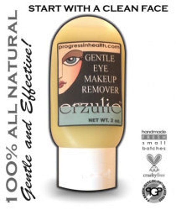 Remover Makeup All natural gentle   eye remover Gel Organic Eye Skincare makeup Unscented  natural Gentle