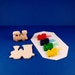 Train Party Favors - Deluxe Gift Package - Wood Toy Train - Train Shaped Crayons - Wooden Train Puzzle - Great for Kid and Toddler Partys