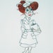 Nifty Nurses by "Loralie" (6) Machine Embroidered Quilt Blocks