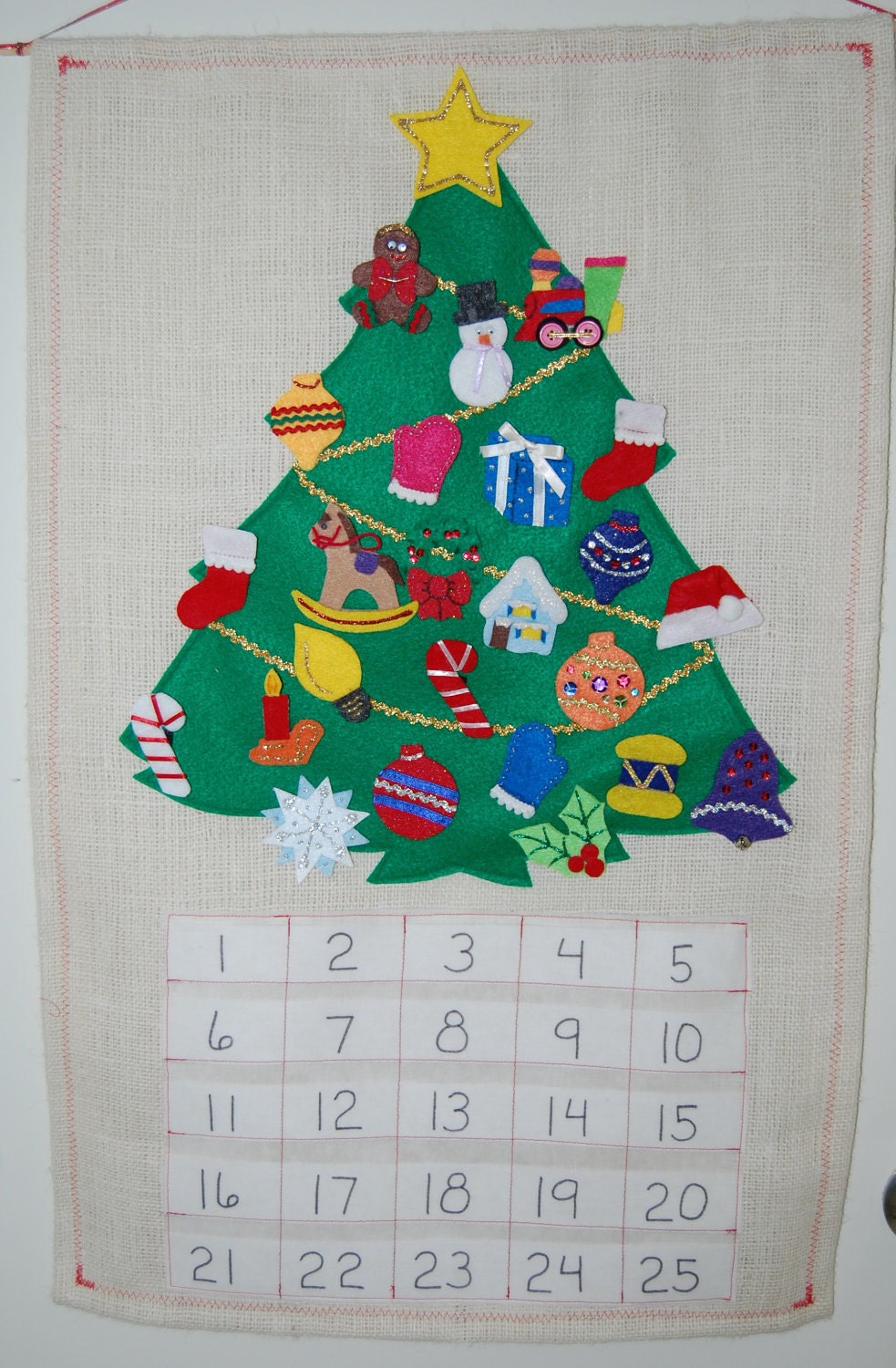 Christmas Advent Calendar Felt