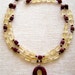 Citrine Necklace, 50% OFF SALE, Gemstone Jewelry, Brecciated Jasper, Sterling Silver, Yellow, Golden, Red, Brick, Chestnut, Tuscan
