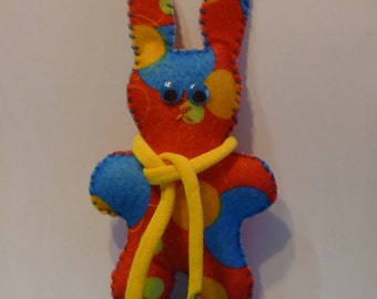 red bunny plush