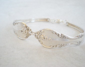 Spoon Bracelet, Silverware Spoon Jewelry, Vintage Silverware, Vintage Wedding, Eco Wedding SOUTHERN SPLENDOR 1962