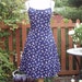 Vintage Ditsy Daisy Summer Sundress strappy, fit flare UK 16 ,US 12 14