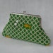 Green Geometric Pig Clutch