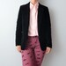 Vintage Black Velvet Blazer jacket