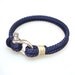 Jewelry Bracelets Charm -Nautical Sailing Bracelet Stainless steel Shackle -Rope Bracelet- Paracord Bracelet- Navy2