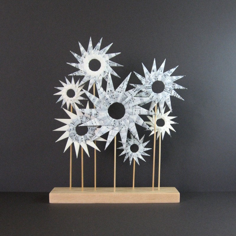 of to origami one piece with paper make how flowers Sculpture Paper Origami Black and Star bookBW Garden by White