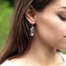 Raw Quartz Crystal Earrings Sterling Silver Jewelry Hippie Boho Rustic Handmade Jewelry