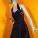 70s Halter Disco Dress / Printed Velvet (s)