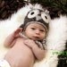 Undyed Alpaca Owl Hat for Baby