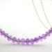 Amethyst Gold Necklace minimalist purple gemstone jewelry dainty gold necklace february birthstone necklace women fashion