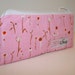 Pink Makeup Bag, Small Lined Cosmetic Bag, Make up Brush Bag