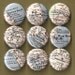 One Inch Magnet Set - Vintage Florida Map - One of a kind set
