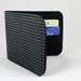 LAST ONE Minimalist Men's Wallet Black and Grey Houndstooth Check 5 Pocket Billfold