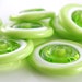 Limelicious - Handmade Lampwork Glass Disc Beads - Greens, Citrus, Lime - SRA (Set of 8 Beads)