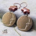 SALE - Bad Moon Rising - Brass Stars Man in the Moon Face Celestial Brown Goldstone Stars Copper Earwires Jewelry Under 20 Etsy Earrings