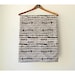 Baby Blanket Bedding - Warm Winter Blanket - Black and White print - 30 x 36 - Ready to Ship