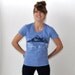 Twin Peaks, Mountainous Design, Lt. Blue Tri-Blend Tee, Hand Screen Printed by Maryink