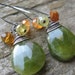 big bold vessonite earrings with oxidized silver