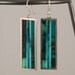 Handmade Contemporary Sterling Silver and Turquoise Earrings
