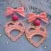 Pink on Pink Sweetheart Earrings