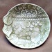 Sage green Lace Damask Bowl