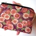 SALE Magenta Coin Purse Padded Eco Friendly Zipper pouch Gadget Case