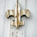 Reclaimed Wood Fleur de Lis Distressed Chippy Paint