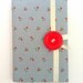 Personal journal, journal notebook, writing journal, hand bound, lined paper, fabric cover, diary, Blue Red, hearts, flowers, handmade books
