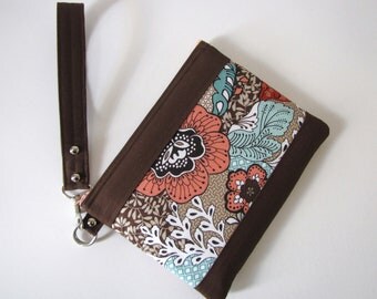 Large Clutch Wristlet Purse Make Up Carry All Pouch