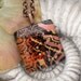 Copper Necklace - Dichroic Glass Jewelry - Fused Glass Pendant - Dichroic Glass Pendant - Dichroic Glass Necklace 072512p101