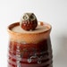 Lidded Jar In Speckled Warm Tones
