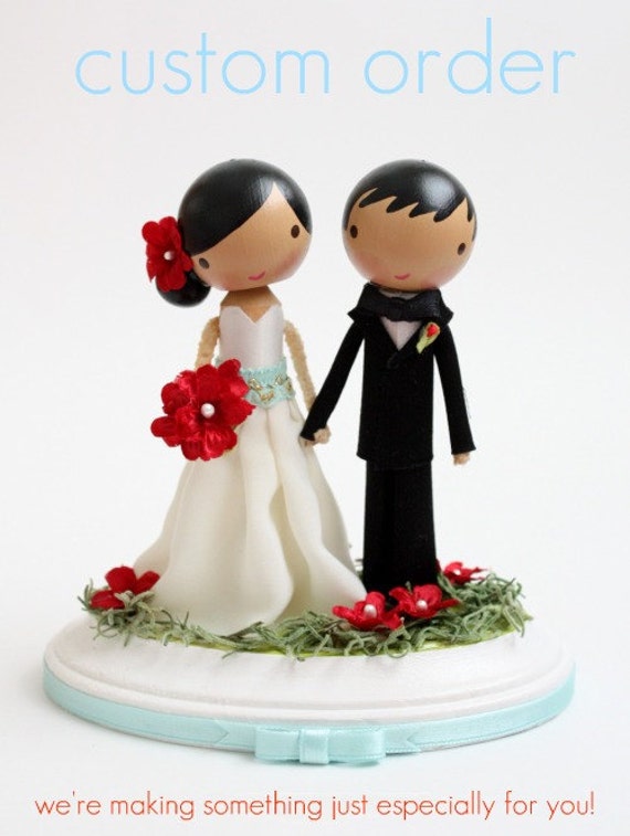 custom wedding cake topper order for HALEYSILER